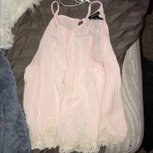 Pink Rue21 Halter Neck Crop Top
